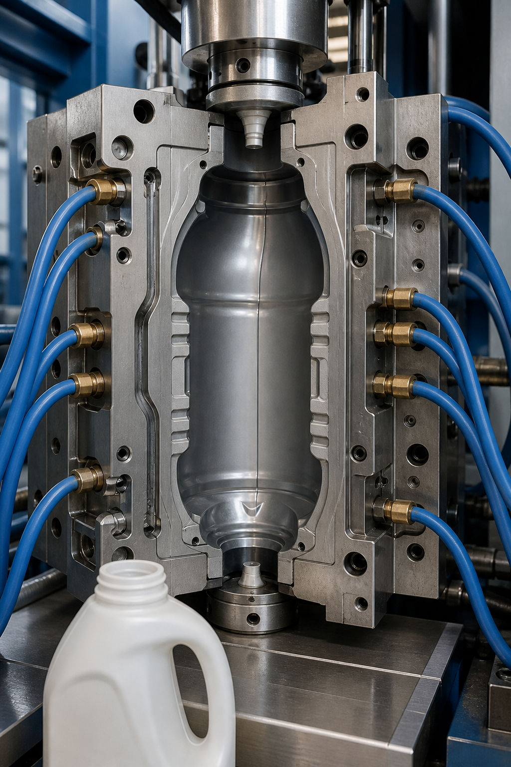 آخرین وبلاگ های شرکت در مورد Blow Mold Cooling: How Cooling Design Affects Cycle Stability and Container Quality