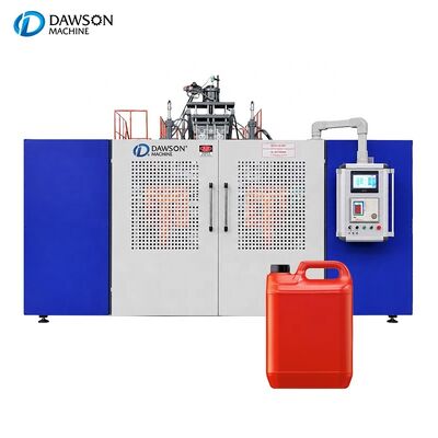 خرید ماشین قالب گیری خودکار 5L HDPE دو ایستگاه دو سر اکستروژن برای تولید بطری پلاستیکی online manufacture