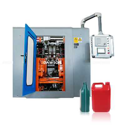 خرید خط تولید بطری روغن روان کننده پلاستیکی 2 لیتری 4 لیتری HDPE دستگاه دو ایستگاهی 75 میلی متری پیچ اکستروژن ضربه ای online manufacture