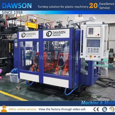 دستگاه قالب‌گیری اکستروژن بادی برای بطری، بشکه و درام‌های PP HDPE مواد شوینده، روغن و شیر با ولتاژ مشخص شده توسط مشتری (4 لیتری، 5 لیتری)