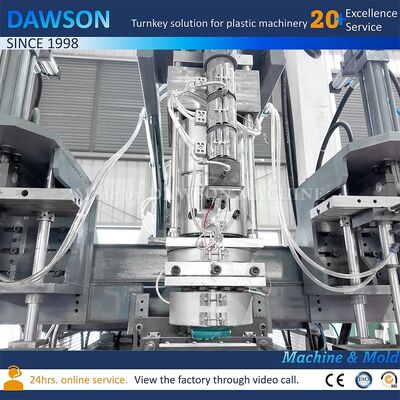 دستگاه قالب‌گیری بادی اکستروژن با خروجی 130 کیلوگرم در ساعت برای تولید بطری‌های 5 لیتری HDPE با سرعت بالا