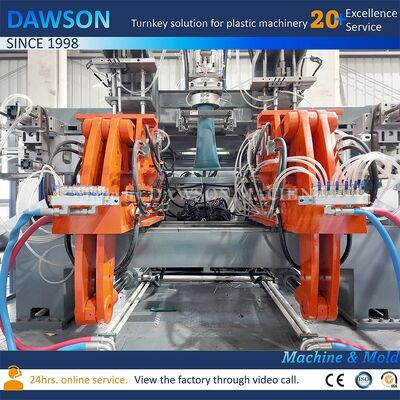 دستگاه قالب‌گیری بادی اکستروژن با خروجی 130 کیلوگرم در ساعت برای تولید بطری‌های 5 لیتری HDPE با سرعت بالا