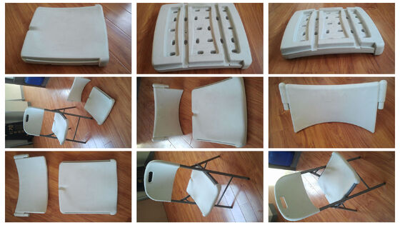 Long Service Life Fully Automatic Plastic Chair Making Machine Plastic Bus Chair Extrusion Blow Molding Machine Output 350 Kg H