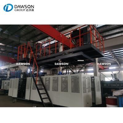 120 Mm Screw Diameter Blow Molding Machine For 200 Litre Plastic L Ring Chemical Drums Moulding Line