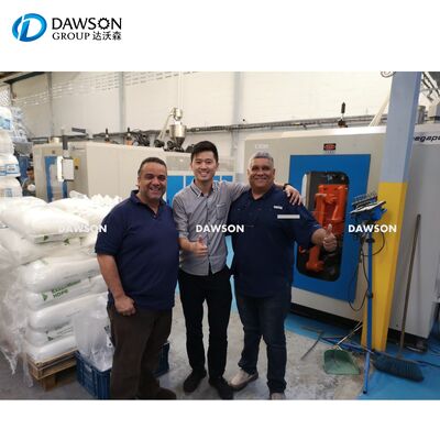 مصرف آب 80 لیتر در دقیقه دستگاه قالب‌گیری بادی اکستروژن اندازه صفحه قالب 320 میلی‌متر ایده‌آل برای تولید بطری روغن 0-5 لیتری