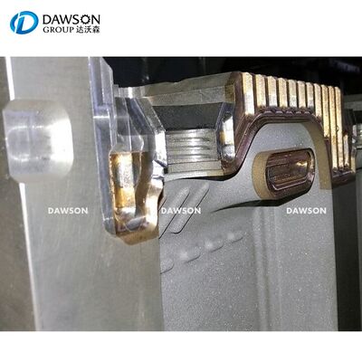 دستگاه قالب‌گیری بادی با خروجی 75 کیلوگرم در ساعت، تک ایستگاه یا دو ایستگاه برای تولید بطری‌های روان‌کننده 2 لیتری و 5 لیتری HDPE