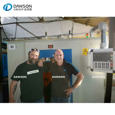 دستگاه قالب‌گیری بادی با خروجی 75 کیلوگرم در ساعت، تک ایستگاه یا دو ایستگاه برای تولید بطری‌های روان‌کننده 2 لیتری و 5 لیتری HDPE