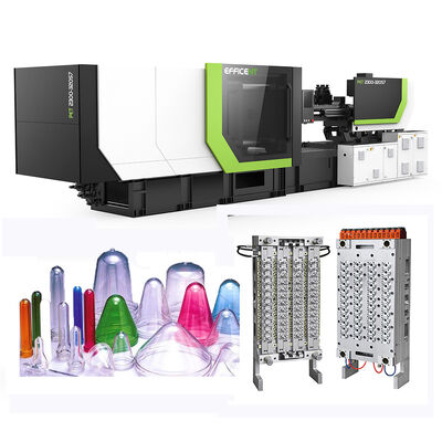 76.5 کیلو وات قدرت 48 حفره پیت ماشین قالب گیری تزریقی پیش قالب با 10 ثانیه در هر شات چرخه زمان