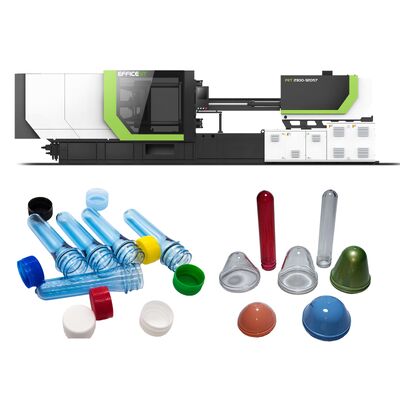 دستگاه قالب دهی تزریقی PET با سرعت پیچ 1 تا 180 دور در دقیقه 200 تن نیروی چسب و سرو موتور صرفه جویی در انرژی