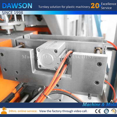 کاملا الکتریکی 5L Hdpe بطری های لباسشویی مواد شوینده دستگاه قالب دهی انفجاری سه سر فشار فشار دستگاه قالب دهی انفجاری