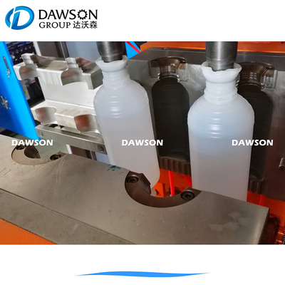 خط تولید بطری روغن روان کننده پلاستیکی 2 لیتری 4 لیتری HDPE دستگاه دو ایستگاهی 75 میلی متری پیچ اکستروژن ضربه ای